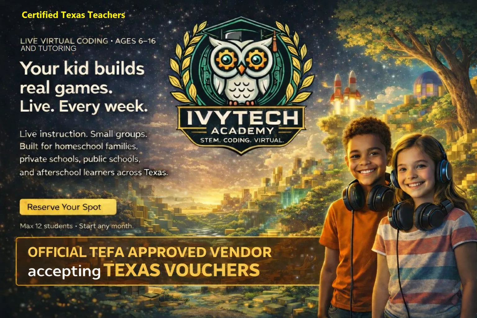 IvyTech Academy Program Roblox Map Design